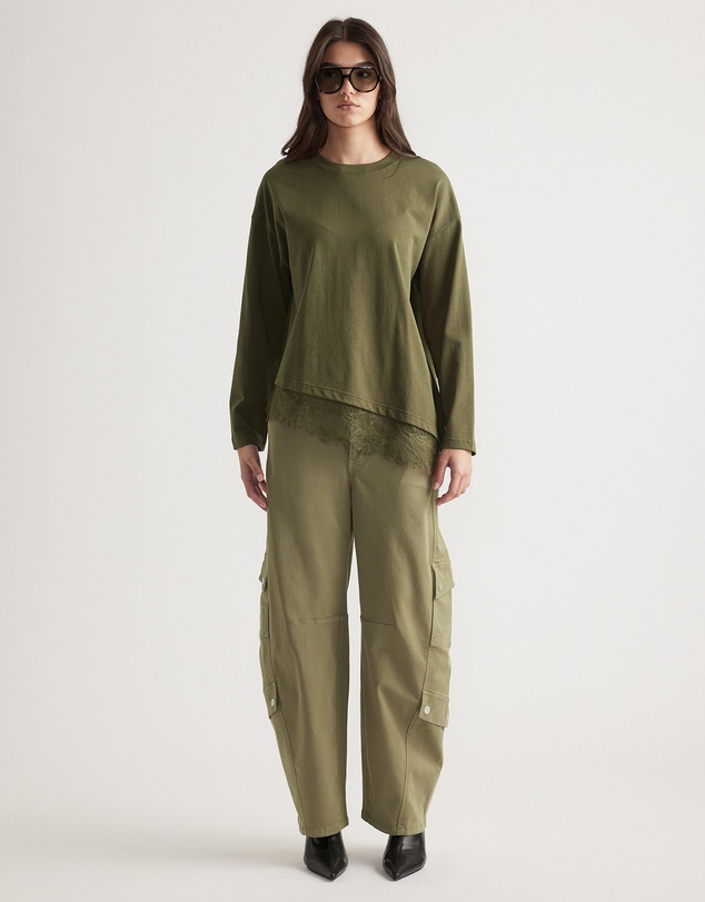 Decjuba - Sofia Lace Trim Long Sleeve