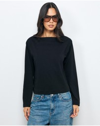 AERE - Boat Neck T-Shirt