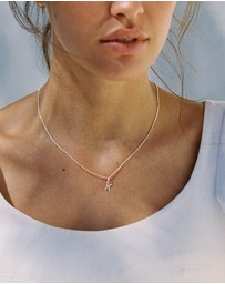 Kirstin Ash - Y Outline Initial Necklace