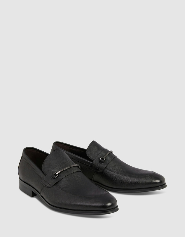yd. - Riccardo Textured Leather Loafer