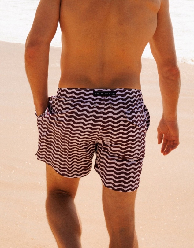 Swim Shady - Maroon Tide Swim Shorts
