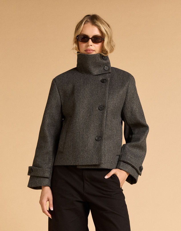 MVN - Short Funnel Neck Jacket