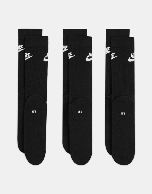Nike - Sportswear Everyday Essential 3-Pack Crew Socks - Unisex