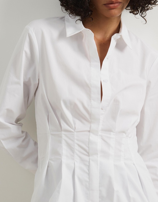 Atmos&Here - Marcy Pin Tuck Long Sleeve Shirt