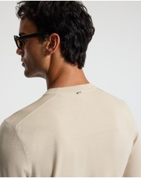 Calibre - Technical Knit Crew Neck Sweater Oatmeal