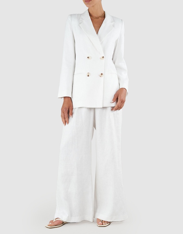 Amelius - Azure Linen Blazer