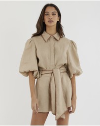 Amelius - Chloe Stitch Detail Linen Shirt