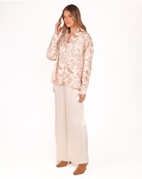 Petal & Pup - Valia Wide Leg Pant - Cream