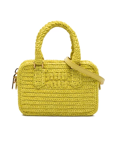Pre-Loved by Azura Reborn - Pre-Loved Raffia Crochet Arcadie Top Handle Bag