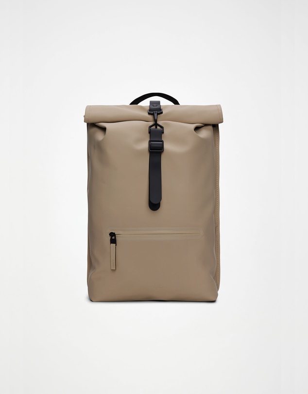 RAINS - Rolltop Rucksack Beige