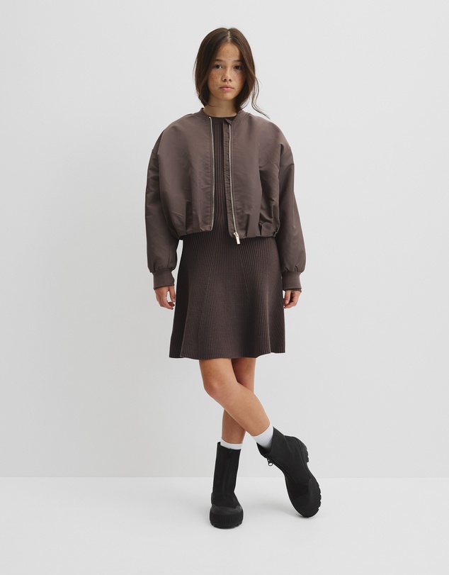 Country Road - Teen Gathered Bomber Jacket
