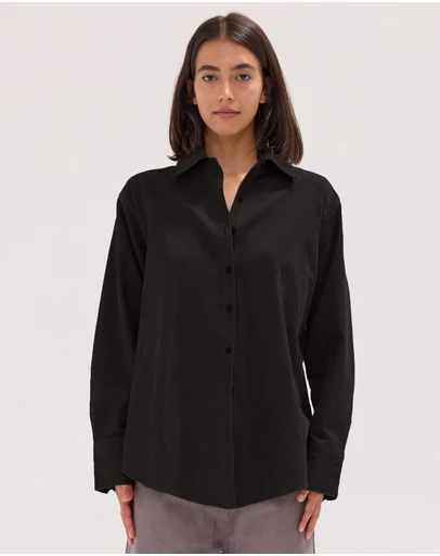 Cloth & Co. - The Corduroy Shirt Black
