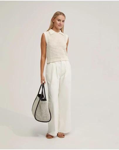Oxford - Tory Cotton Knitted Vest