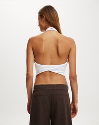 Cotton On - Hold Me Halter Twist Back Top