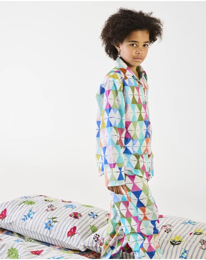 Kip&Co - Kip&Co x Anna Spiro Turkish Delight Kids Organic Cotton Long Sleeve Shirt and Pants Pyjama Set