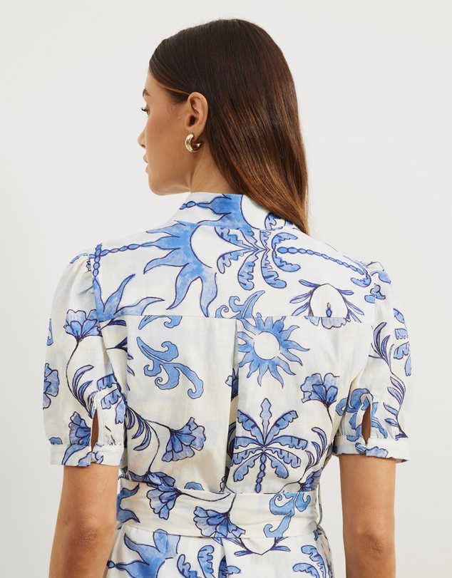 Atmos&Here - Bailey Button Front Mini Dress