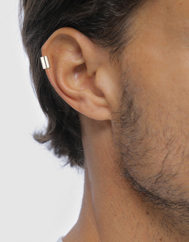 Kuzzoi - ICONIC EXCLUSIVE - Single Wide Ear Cuff in 925 Sterling Silver