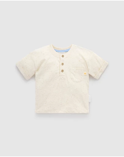 Purebaby - Henley Tee -Kids-Babies