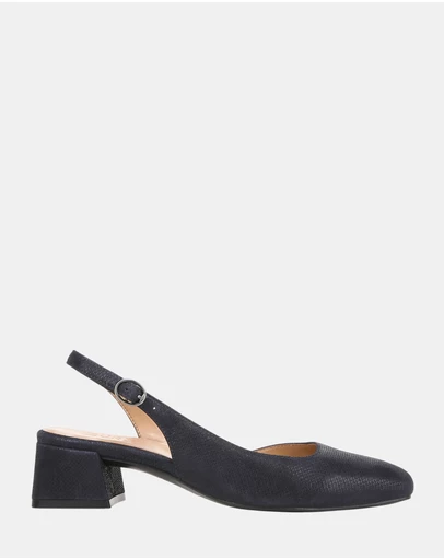 Naturalizer - Jayla Slingback Heeled Sandal - Istmo Navy