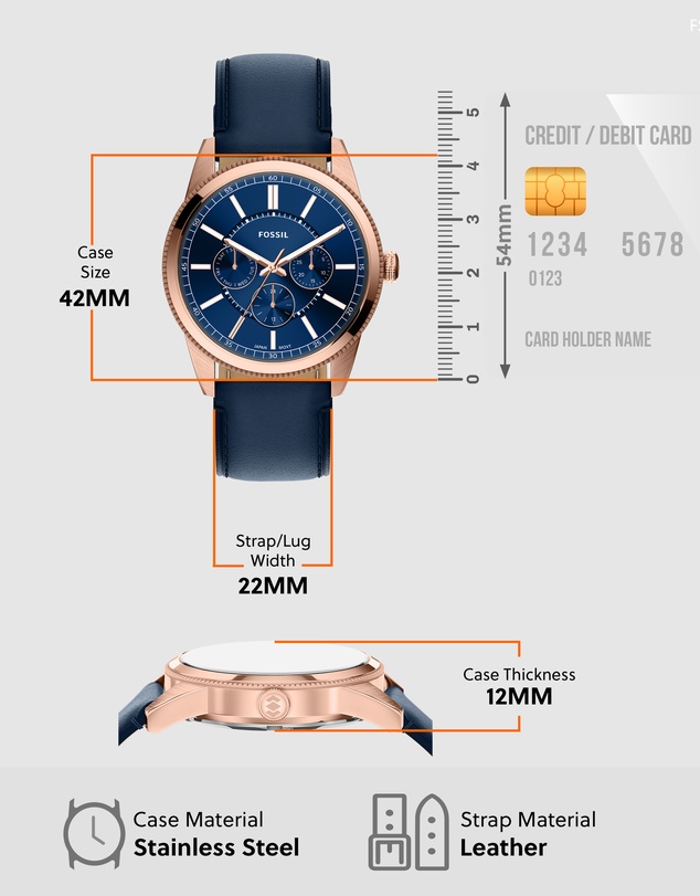 Fossil - Pearson Blue Multifunction Watch