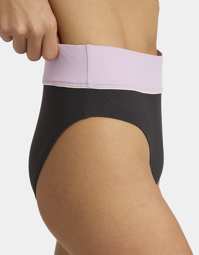 Roxy - Womens Roxy Active C Block High Waist Bikini Bottom