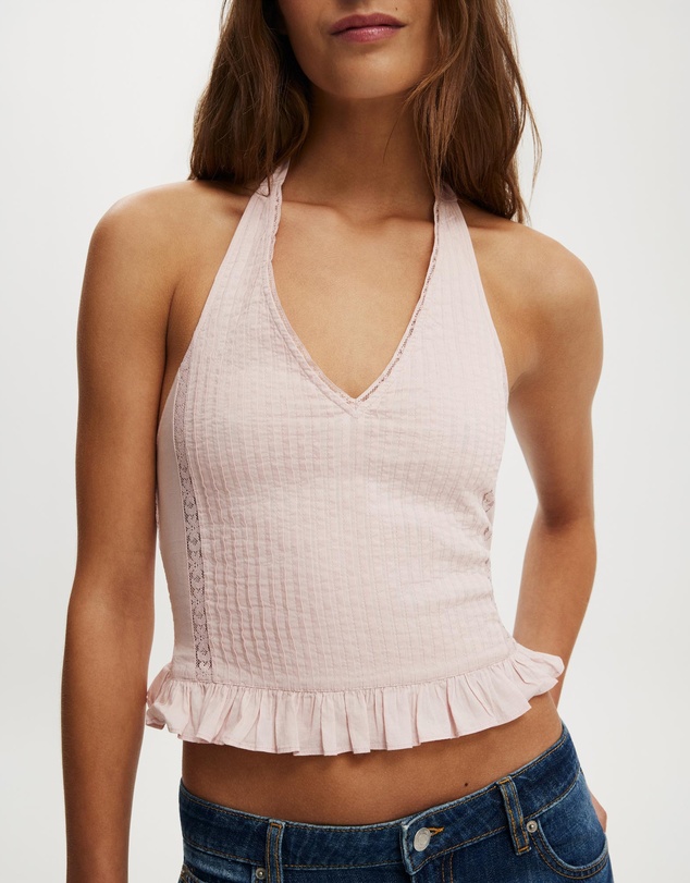 Cotton On - Indigo Halter Top