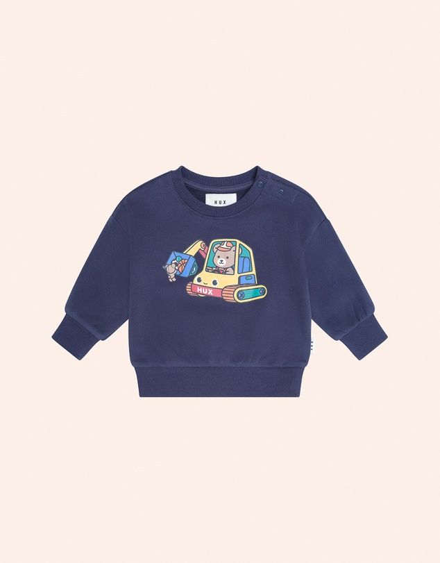 Huxbaby - Excavator Hux Sweatshirt - Babies-Teens