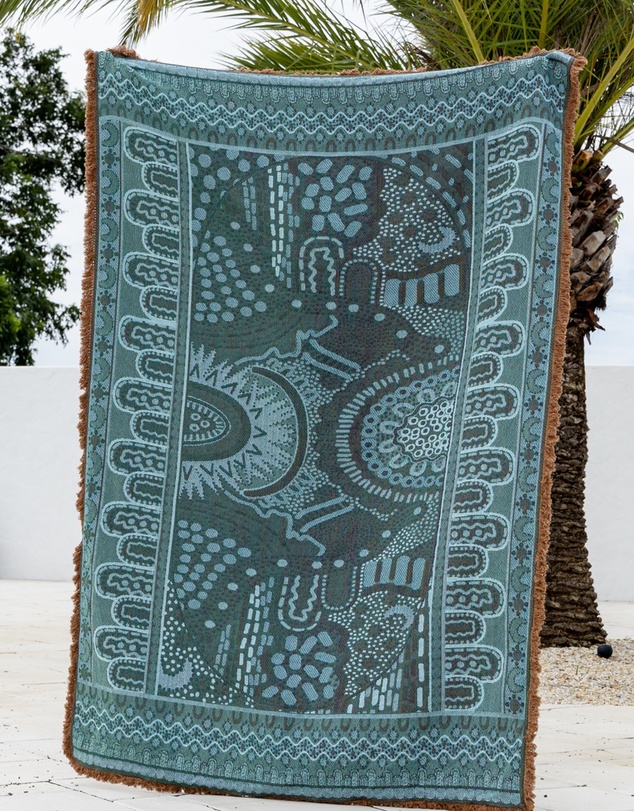 Good Throw Co - Brown Alkira Art Throw Rug