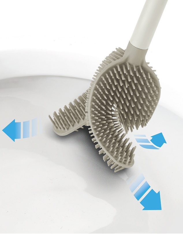 Joseph Joseph - Flex™ 360 Advanced Toilet Brush with Matt Finish (Ecru)