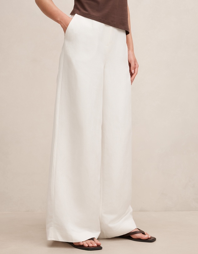 Forever New - Matilda Linen Blend Wide Leg Pants