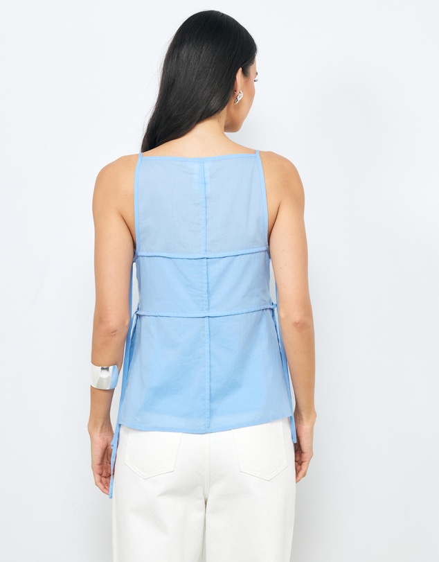 AERE - Grace Panel Tie Side Top
