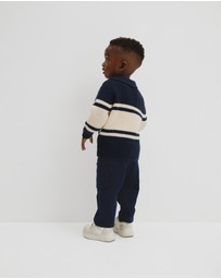 Country Road - Stripe Collared Knit
