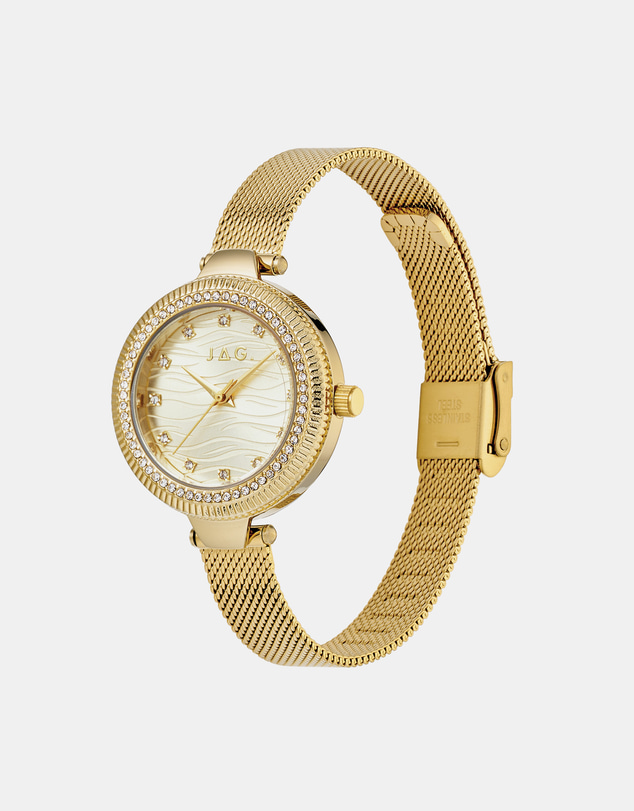 Jag - Maddy Womens Gold Dial 31mm Gold Watch
