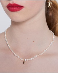 Karen Walker - Mini Girl with Pearls Necklace
