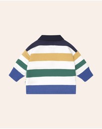 Huxbaby - Colour Block Panelled Rugby Polo - Babies-Kids
