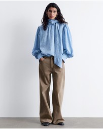 & Other Stories - Bow-Collar Blouse