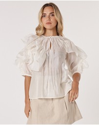 Fate + Becker - Celeste Ruffled Blouse