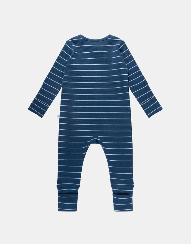Kynd Baby - Organic Cotton Waffle in Navy Stripe