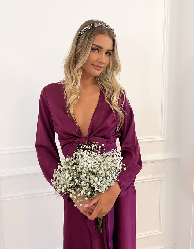 Esther Luxe - Bryleigh Dress - Bordeaux