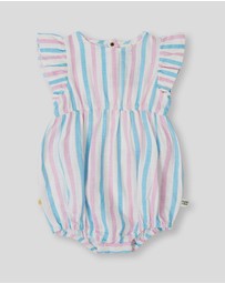 Goldie + Ace - Playtime Stripe Lani Romper- ICONIC EXCLUSIVE - Babies
