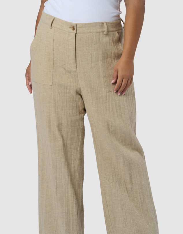 Something 4 Olivia - Lila Linen Wide Leg Pant