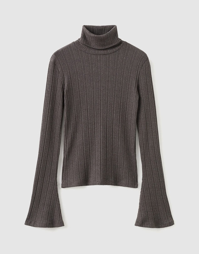 M.N.G - Turtleneck Sweater With Flared Sleeves
