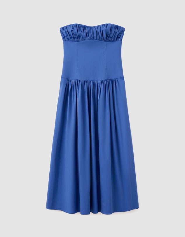M.N.G - Ruched Strapless Dress