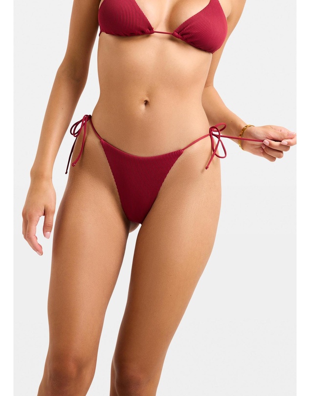 Subtitled - Rib Skinny Strap Tie Side Bottom