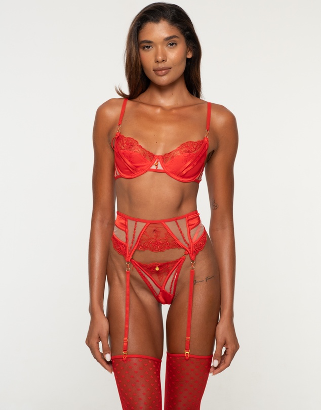 One Empire - Celestia Red Lingerie Set