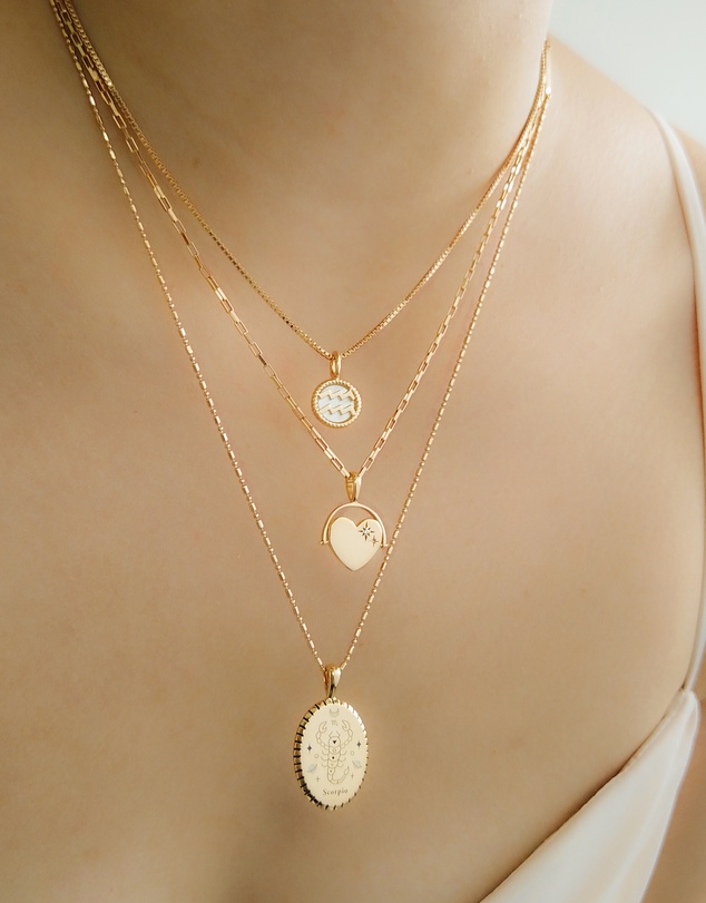 Wanderlust + Co - 14K Gold Vermeil Box Chain Necklace