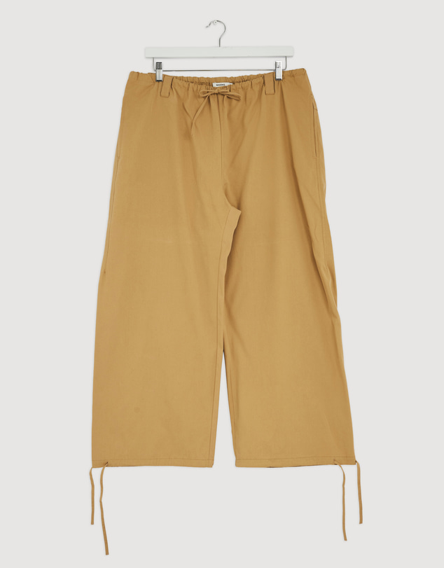 Revibe - Repaired Bassike Drawstring Detail Pull On Pants - Brand Sizing-3