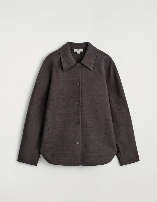 COS - Rounded Wool-Blend Shirt