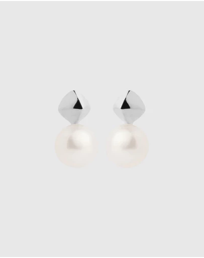 Najo - Mirage Silver Pearl Earring