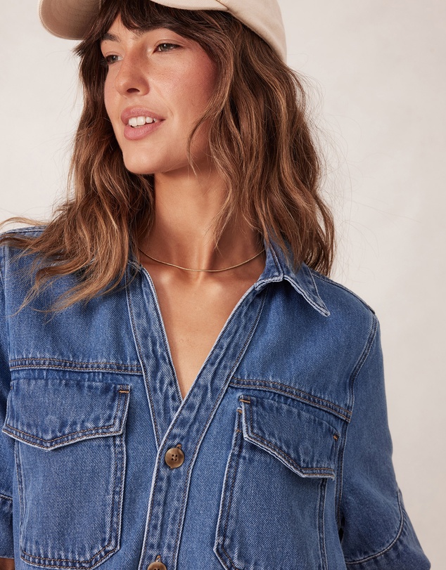 Ceres Life - Sammy Denim Shirt Dress